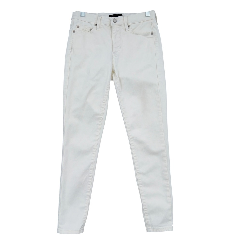 Banana Republic Sculpt Skinny Jeans Womens‎ 25/0 Petite Cotton Off-White